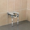 Siège de Douche Handicapé, Découpe frontale, Assise rembourrée, Kinetec AA1697