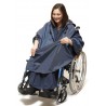 Imperméable chaud pour Fauteuil Roulant, Doublé polaire partie retirable